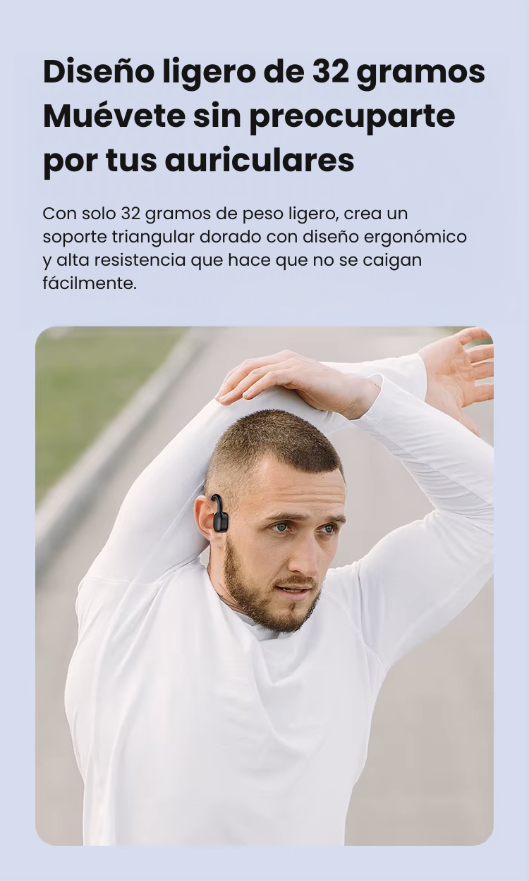 Auriculares de conducción ósea Langsdom Open Swim - Resistentes al agua