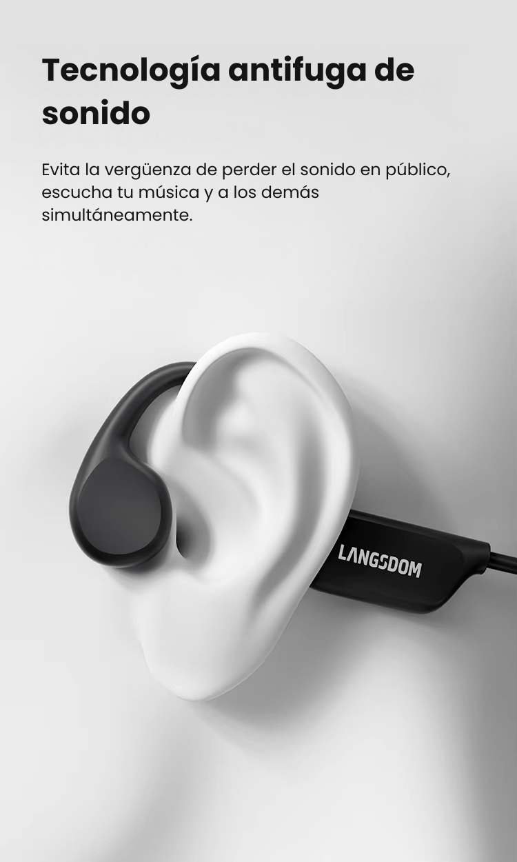 Auriculares de conducción ósea Langsdom Open Swim - Resistentes al agua