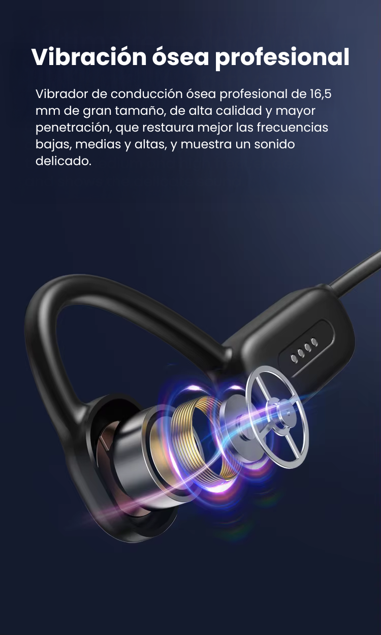 Auriculares de conducción ósea Langsdom Open Swim - Resistentes al agua