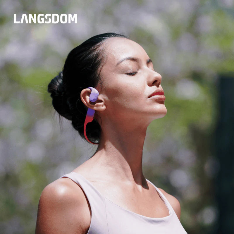 Auriculares de conducción ósea Langsdom Open Run - AirWave Pro