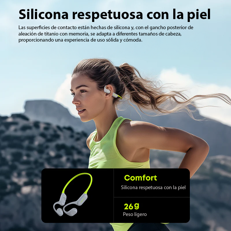 Auriculares de conducción ósea Langsdom Open Run - AirWave Pro