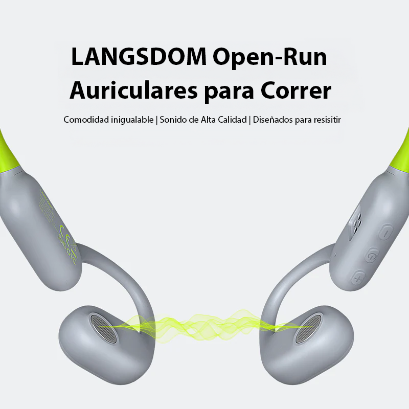 Auriculares de conducción ósea Langsdom Open Run - AirWave Pro